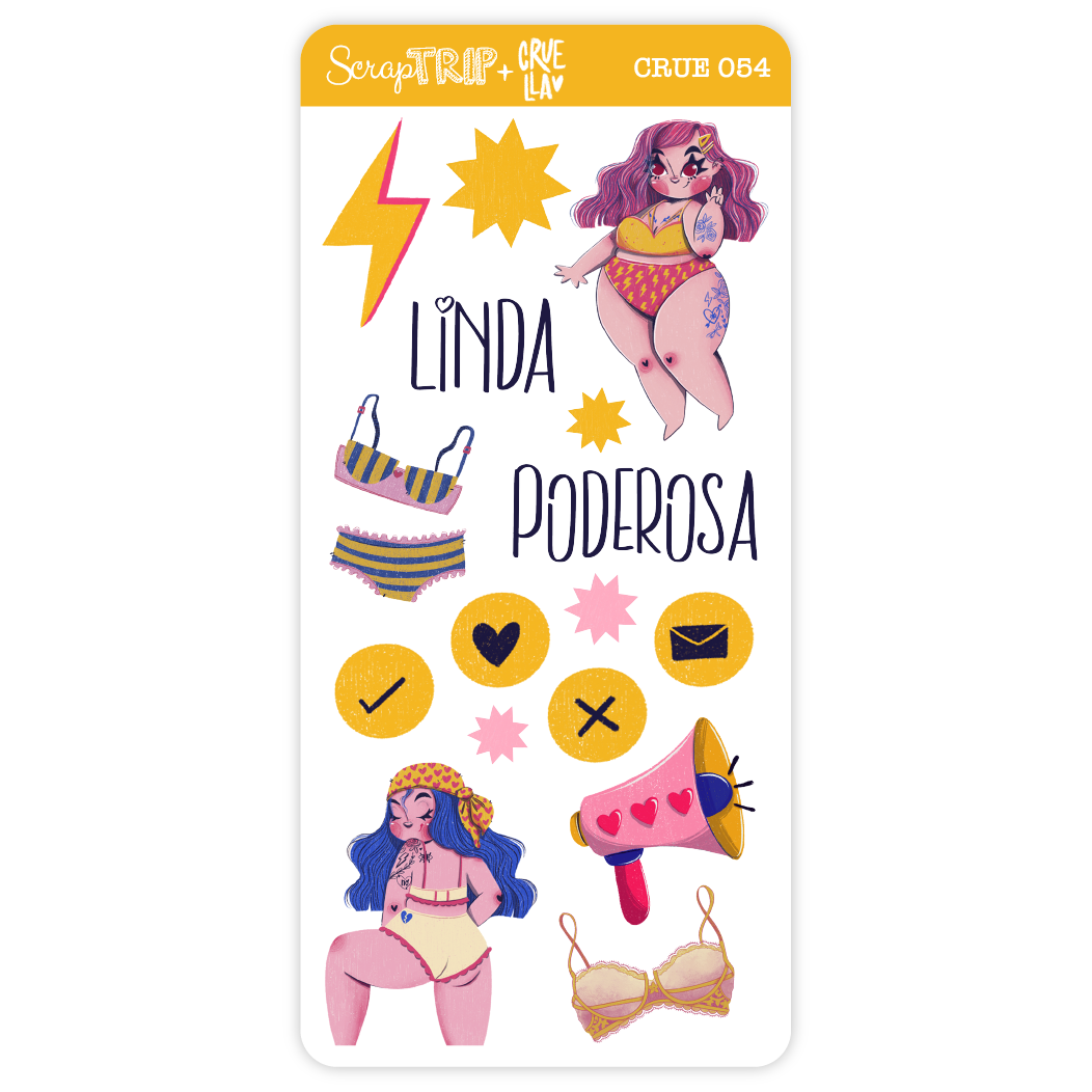 CRUE054 - Adesivos Girl Power 1