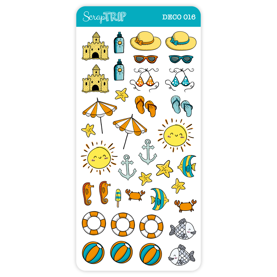DECO016 - Adesivos Praia