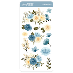 Abrir imagem na galeria, DECO021 - Adesivos Buquê Azul
