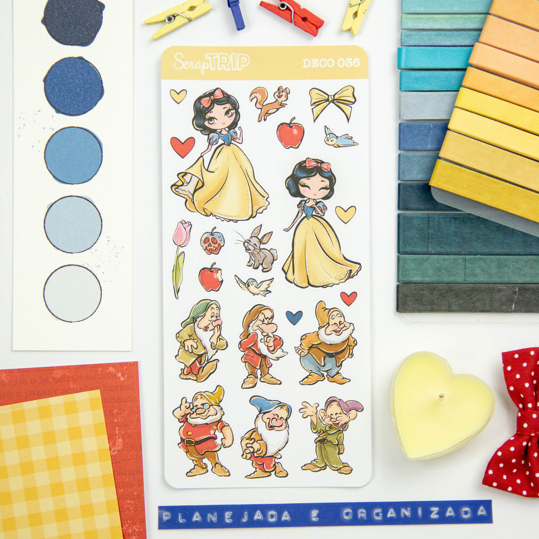 DECO036 - Adesivos Branca de Neve 2