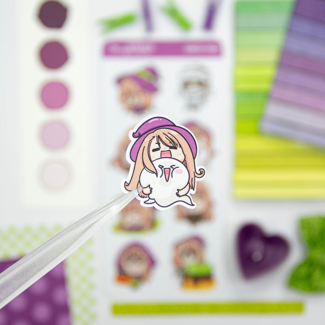 DECO042 - Adesivos Halloween Kawaii