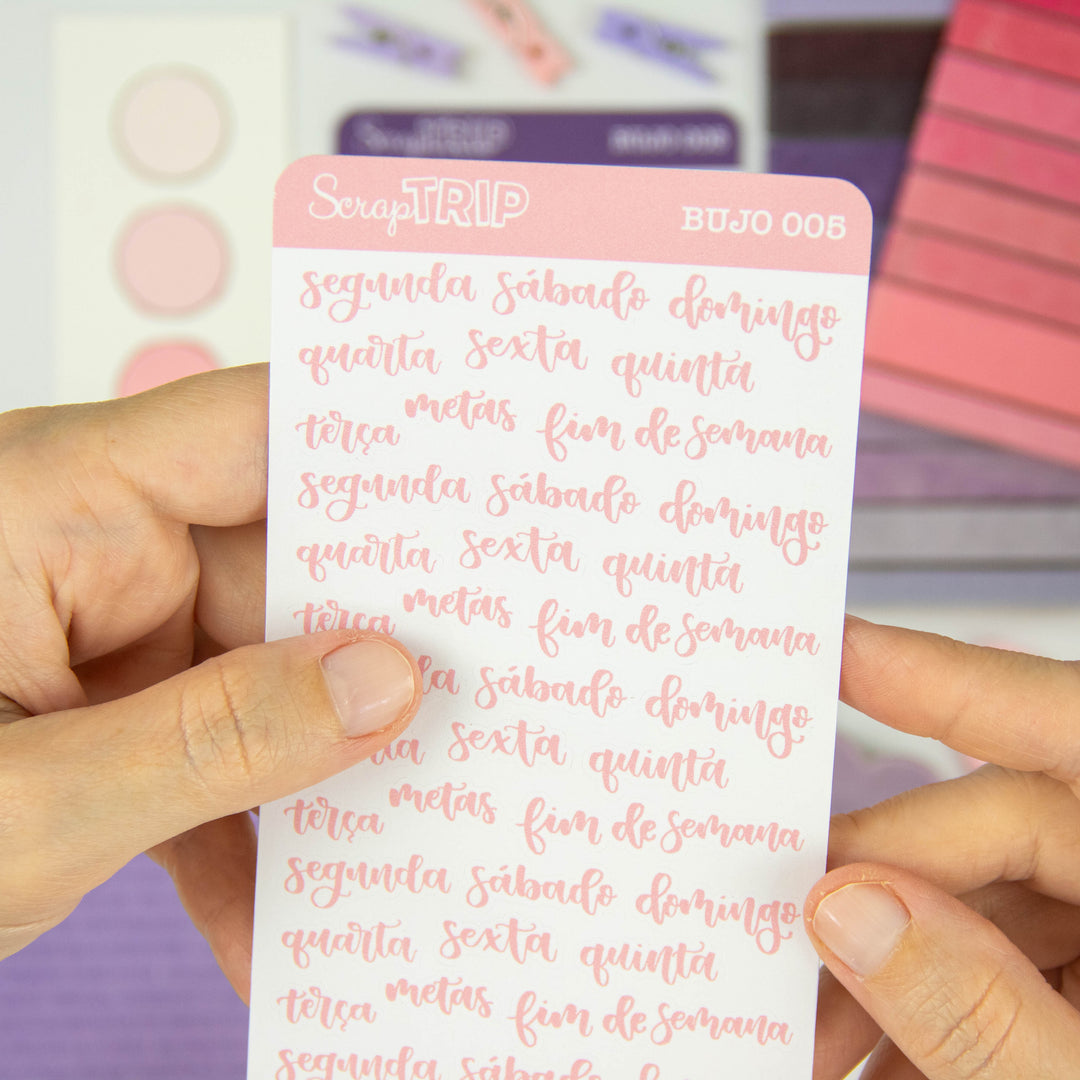 BUJO005 - Adesivos Semanas #01