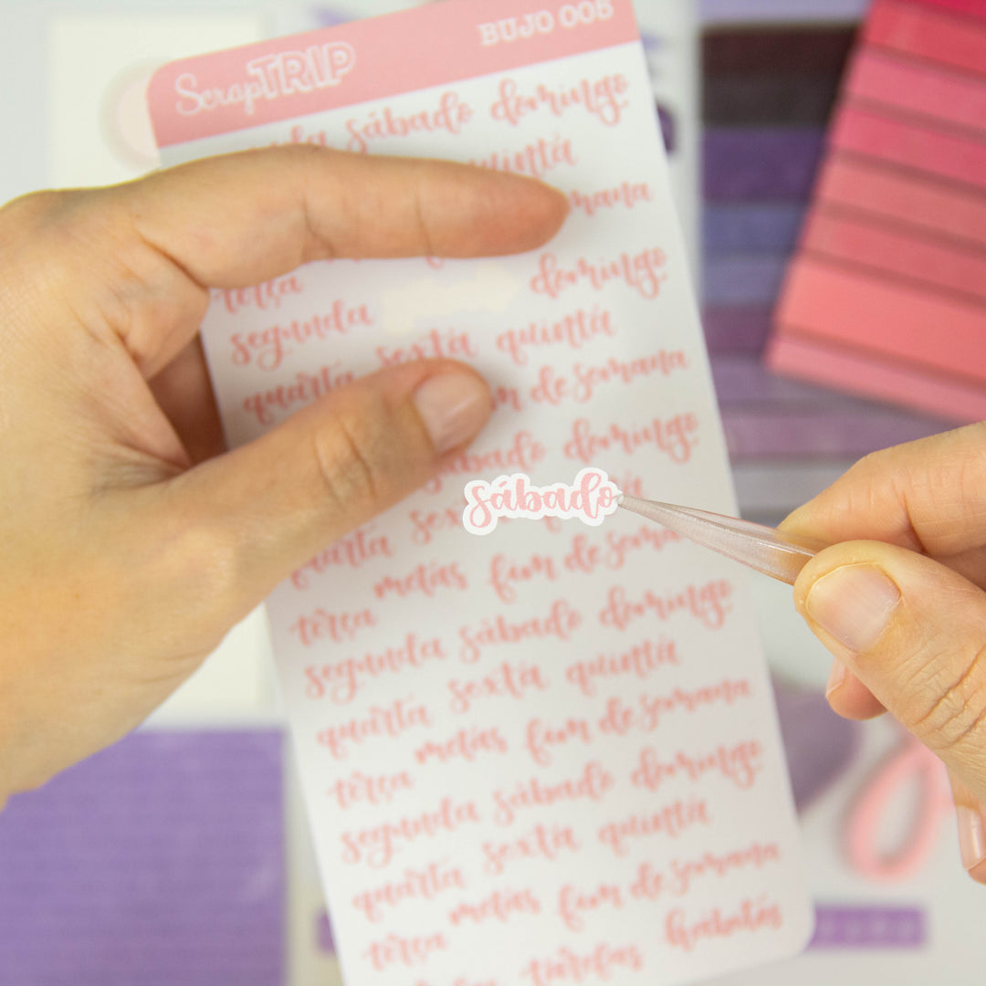 BUJO005 - Adesivos Semanas #01