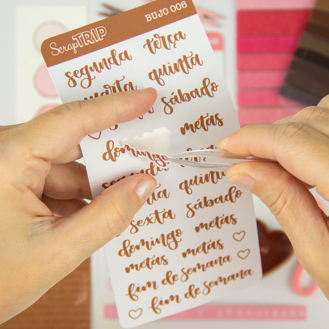 BUJO006 - Adesivos Semanas #02
