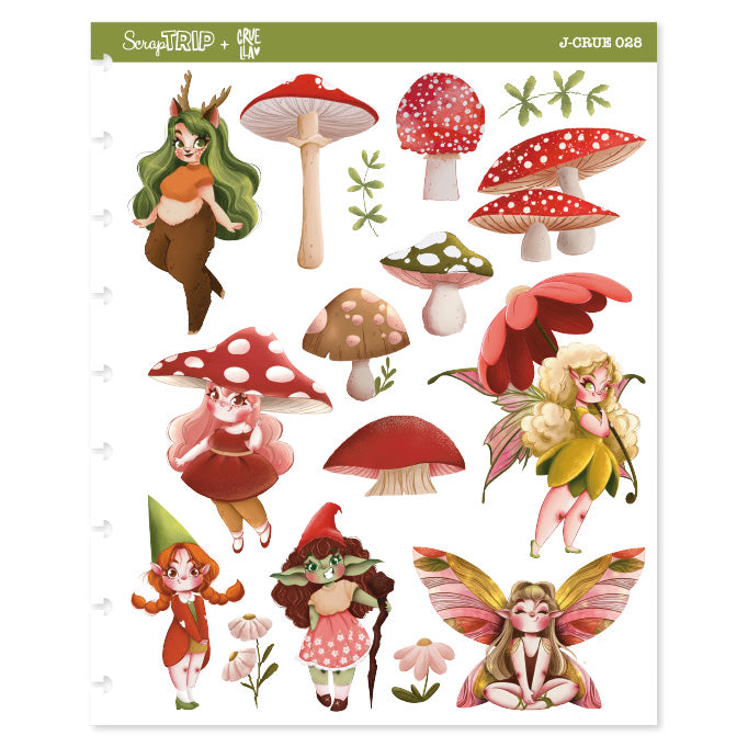 J-CRUE028 - Adesivos Jumbo Floresta Encantada