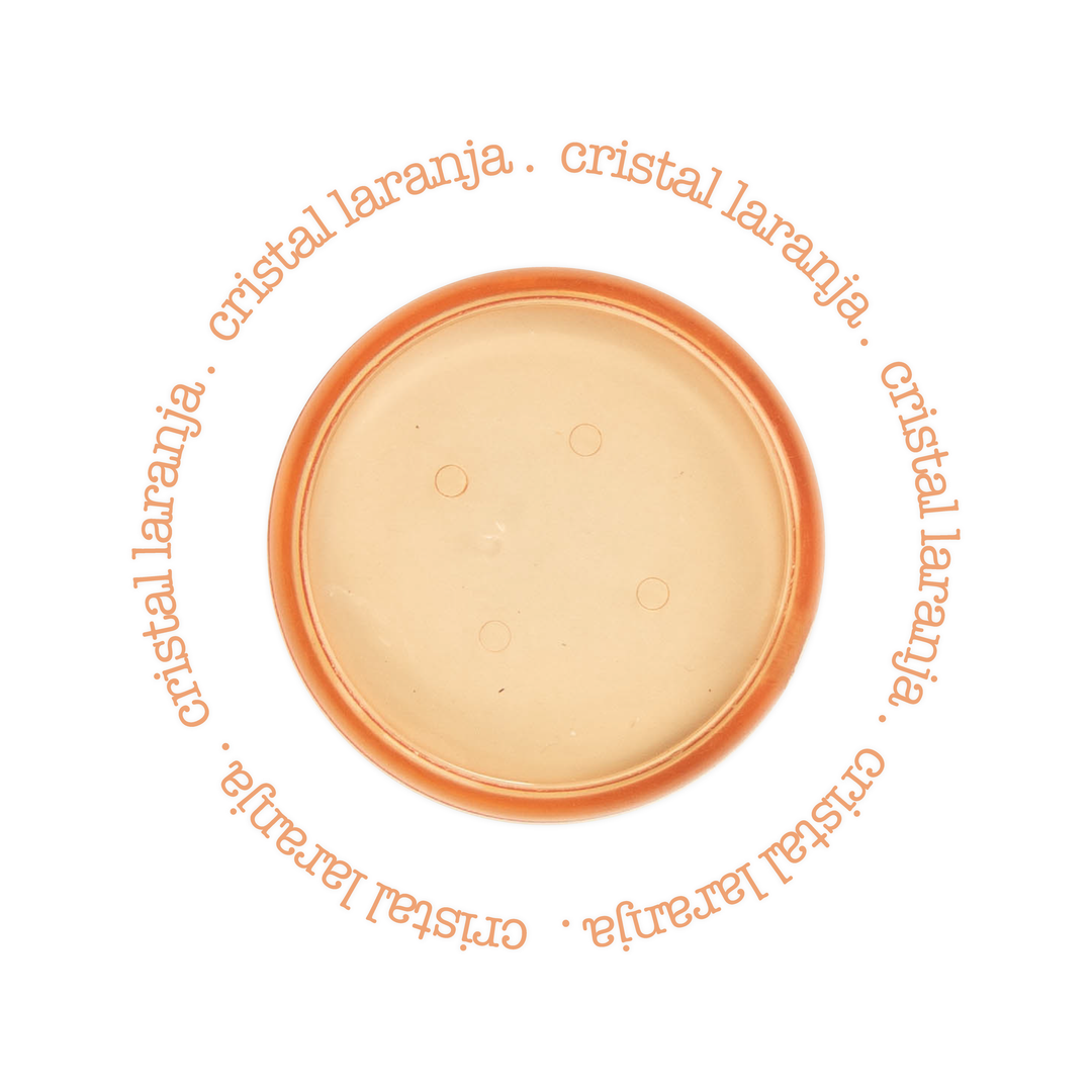 Discos Cristal Laranja