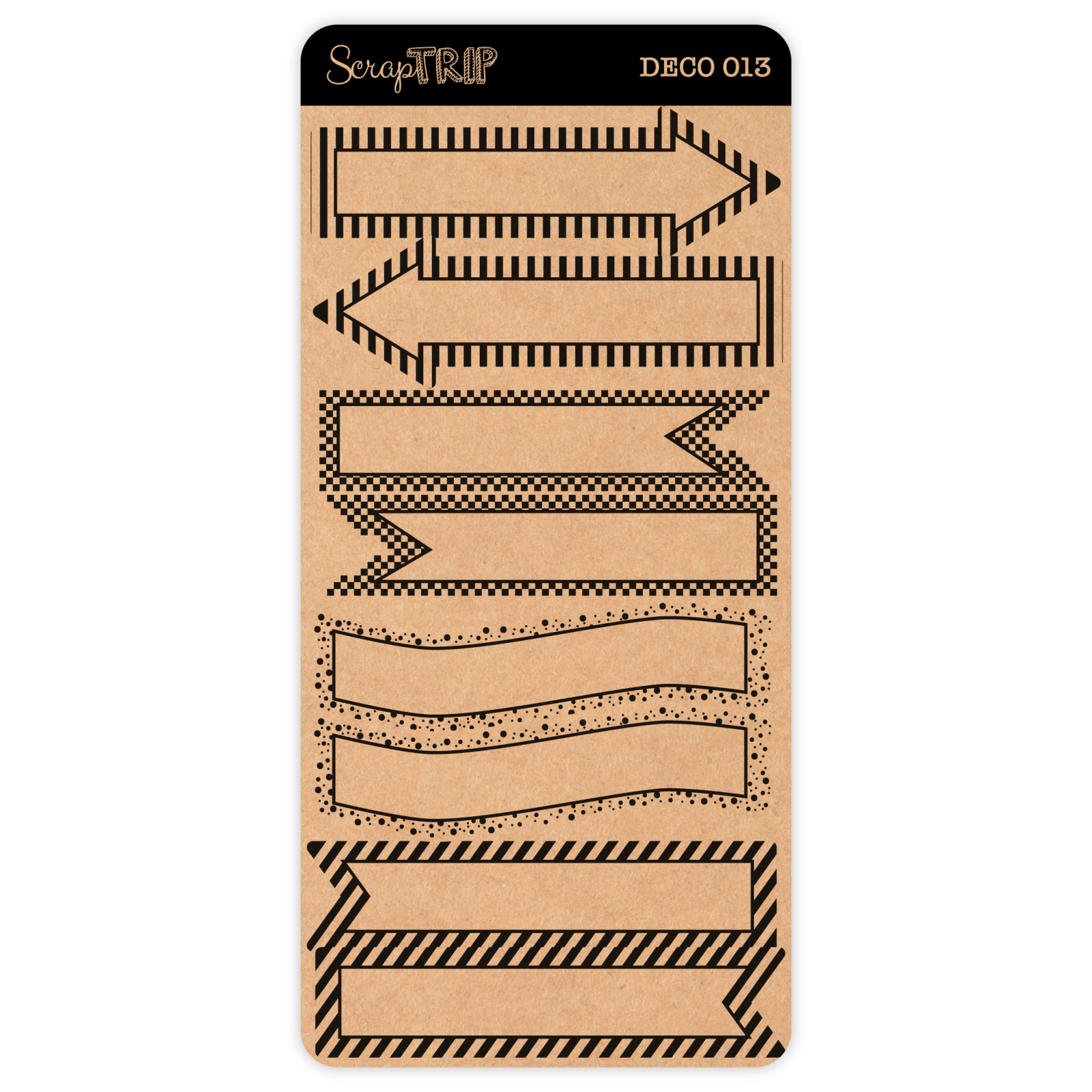 DECO013 – Adesivos Flags Kraft – Scrap Trip