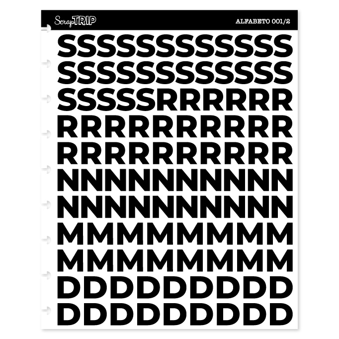 Adesivos Alfabeto 001 Branco - Imagem 3