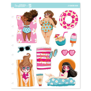 J-CRUE005 - Adesivos Jumbo Férias de Verão 1