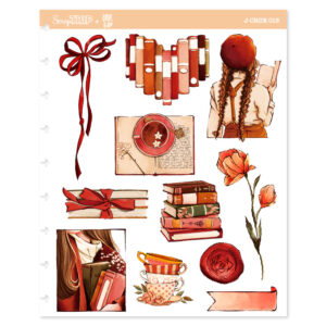 J-CRUE015 - Adesivos Jumbo Livros Vintage 2