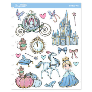 J-DECO001 - Adesivos Jumbo Cinderela