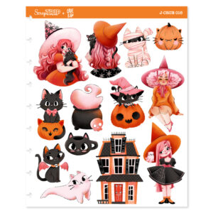 J-CRUE016 - Adesivos Jumbo Pink Halloween