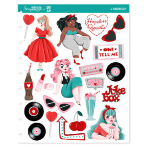 J-CRUE017 - Adesivos Jumbo Pinup